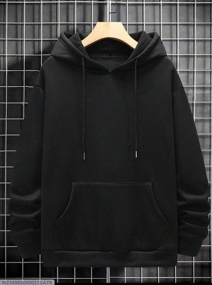 Plane Unisex Black Hoodie in premium Quality