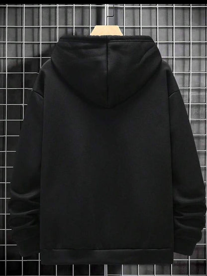 Plane Unisex Black Hoodie in premium Quality